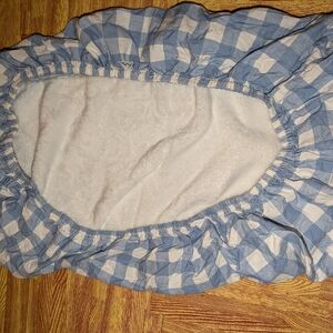 Blue And White Sherpa Crib Sheet